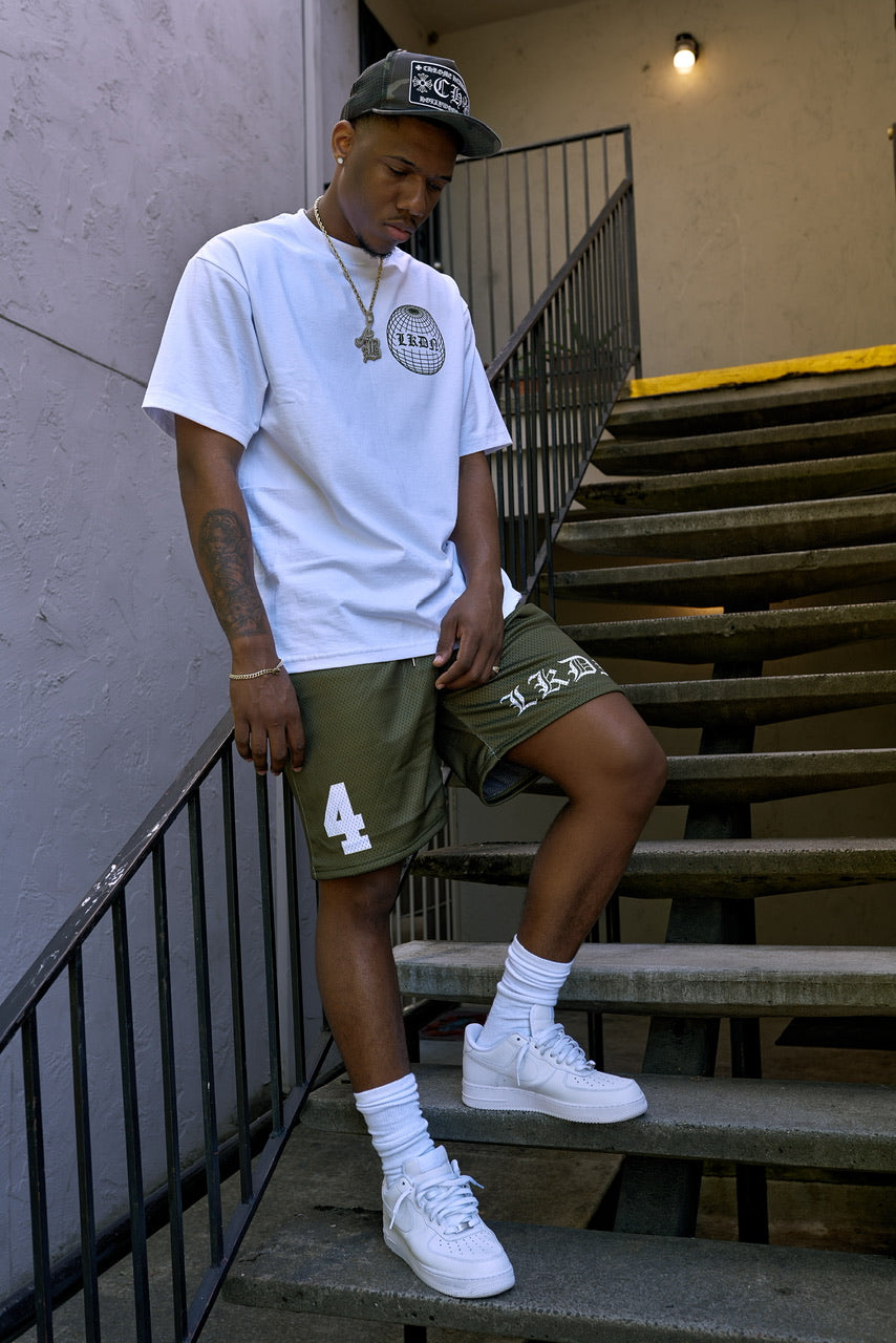 "Just Practice" Mesh Shorts Grn